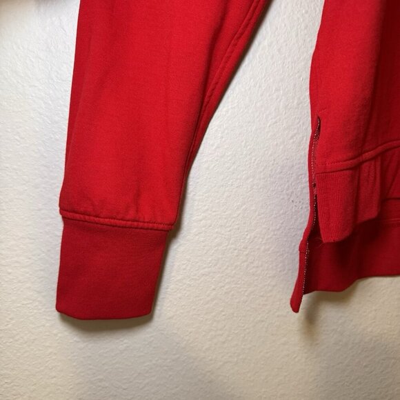Victoria Sport Womens Sweatshirt Size Medium Red Key Hole Back Long Sleeve - Picture 3 of 8